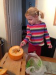 Halloween Pumpkin Scooping